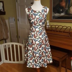 Linen Blend Butterfly Dress